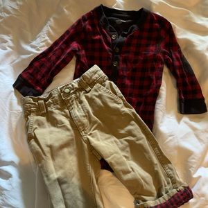 Baby Gap Buffalo Checked Outfit